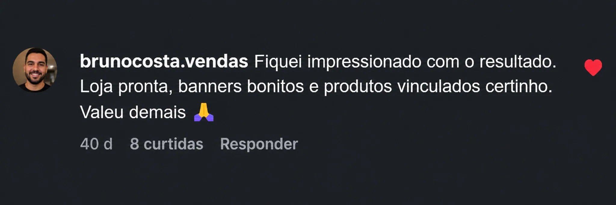 Avaliação de brunocosta.vendas