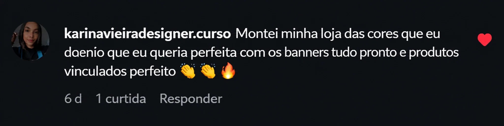 Avaliação de karinavieiradesigner.curso