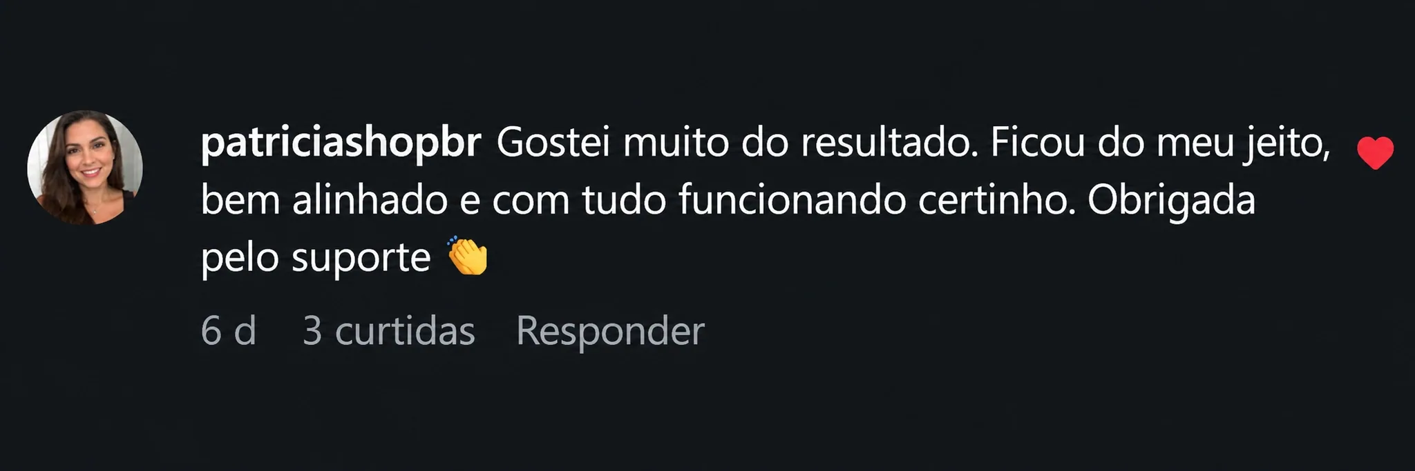 Avaliação de patriciashopbr
